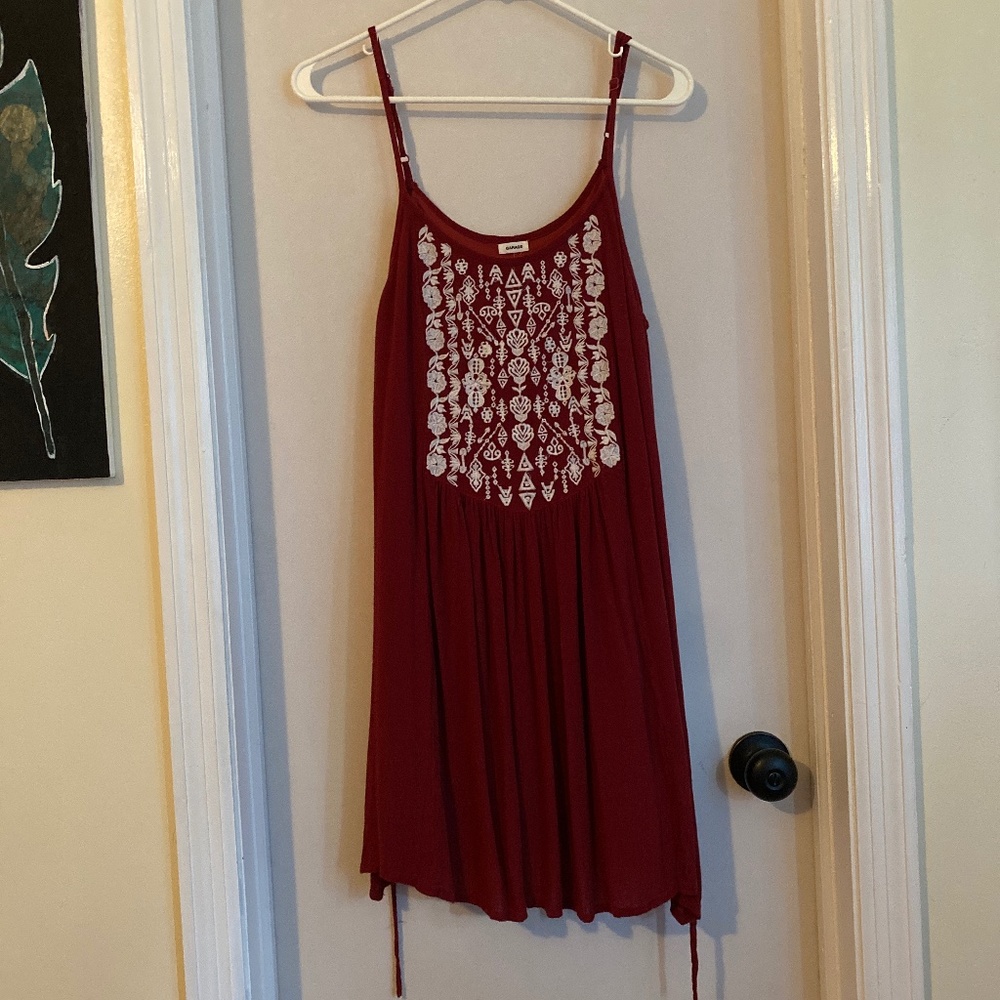 Red/burgundy dress